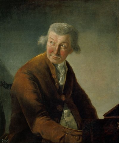 Porträt von Carl Friedrich Abel 1723-1787 von Alexandre Auguste Robineau