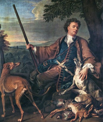 Selbstporträt im Jagdkleid von Alexandre Francois Desportes