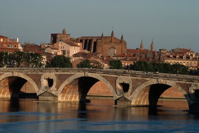 Pont-Neuf über den Fluss Garonne, Toulouse von Nicolas Toussaint Charlet