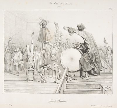 Grands Sauteurs!, aus La Caricature, 1823-60 von Alexandre Gabriel Decamps
