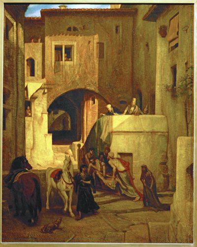 Der barmherzige Samariter von Alexandre Gabriel Decamps