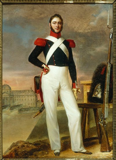 Marin Burty, Händler von Neuheiten, in Grenadieruniform von Alexandre-Jean Dubois Drahonet
