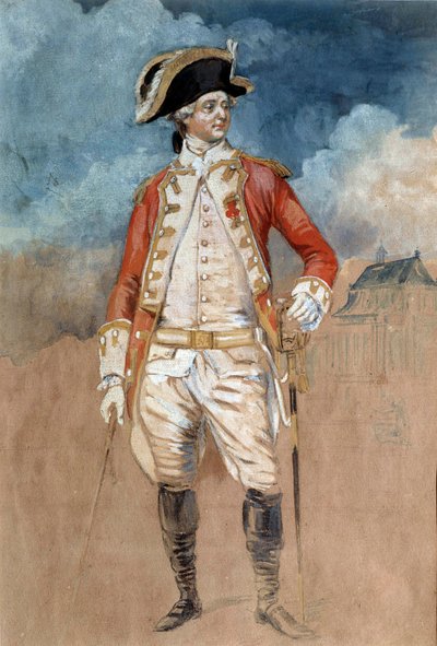 Ganzkörperporträt von Louis Stanislas Xavier de France, Graf der Provence (zukünftiger König Louis XVIII) von Alexandre Moitte