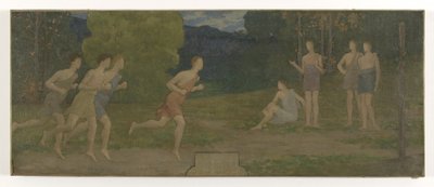 Skizze für den Hochzeitssaal im Rathaus von Montreuil-sous-Bois: Die Epheben von Alexandre Seon