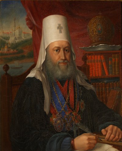 Porträt von Jewgeni Bolchowitinow 1767-1837, Metropolit von Kiew und Galizien, 1837 von Alexei Afanasyevich Kalashnikov