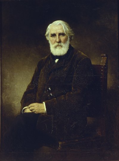 Porträt des Autors Iwan S. Turgenew 1818-1883, 1875 von Alexei Alexeyevich Harlamov