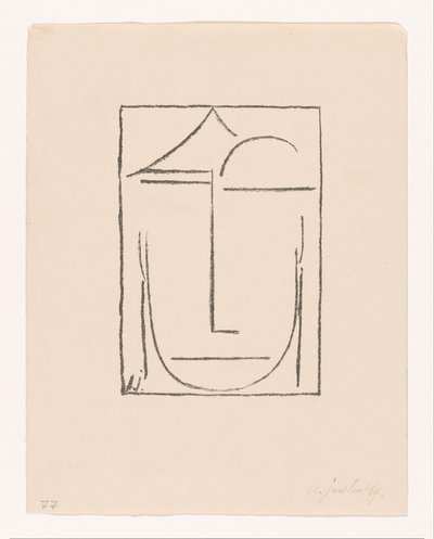 Unbetitelt (Kopf) von Alexei Jawlensky (signed by artist)