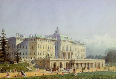 Der Konstantinpalast in Strelna, 1847 von Alexei Maximovich Gornostayev
