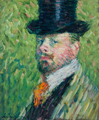 Selbstporträt mit Zylinder von Alexej von Jawlensky