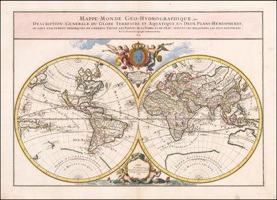 1699 Weltkarte von Alexis-Hubert Jaillot von Alexis-Hubert Jaillot