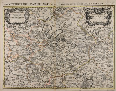 Die Umgebung von Paris für den Herzog von Burgund von Alexis-Hubert Jaillot