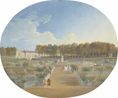 Der Küchengarten des Hôtel de Valentinois in Passy von Alexis Nicolas Perignon