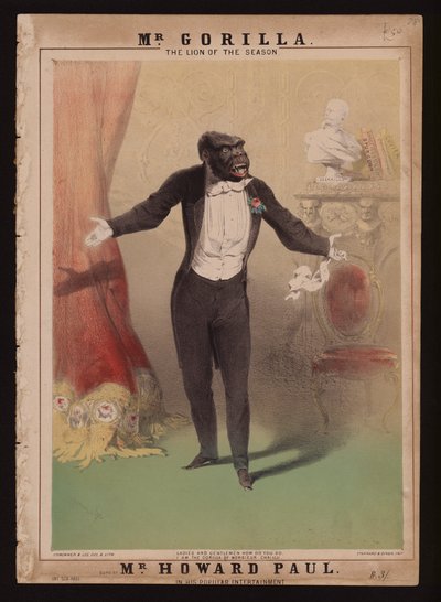 „Ich bin der Gorilla von Monsieur Chaillu“ von Alfred (after) Concanen