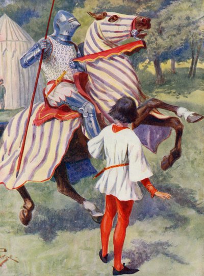 Merrie England: Ein junger Ritter von Alfred (after) Pearse