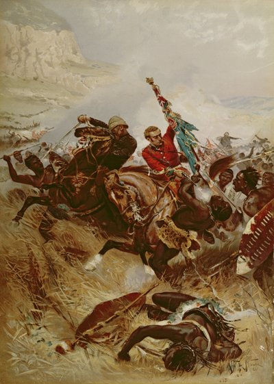 Leutnants Nelville und Coghill retten die Farben, 1881 von Alfred A.B. de Neauville