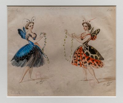 Die Quelle. Ballett von Ludwig Minkus und Leo Delibes. Kostümmodell von Alfred Albert
