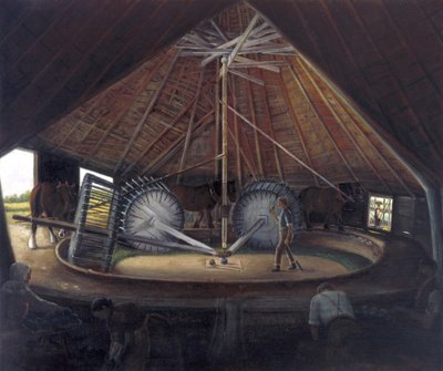 Waidmühle in Parson Drove, ca. 1900 von Alfred Balding