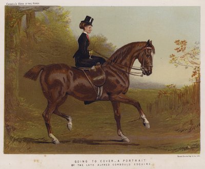 Auf dem Weg zur Deckung (Farblithografie) von Alfred Chantrey Corbould