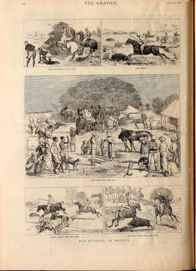 Schweinejagd in Bengalen von Alfred Chantrey Corbould