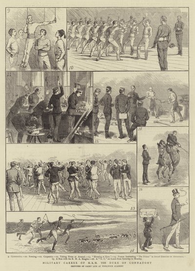 Militärische Karriere von HRH dem Herzog von Connaught von Alfred Chantrey Corbould