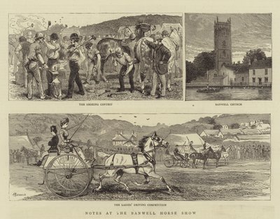 Notizen bei der Banwell-Pferdeschau von Alfred Chantrey Corbould