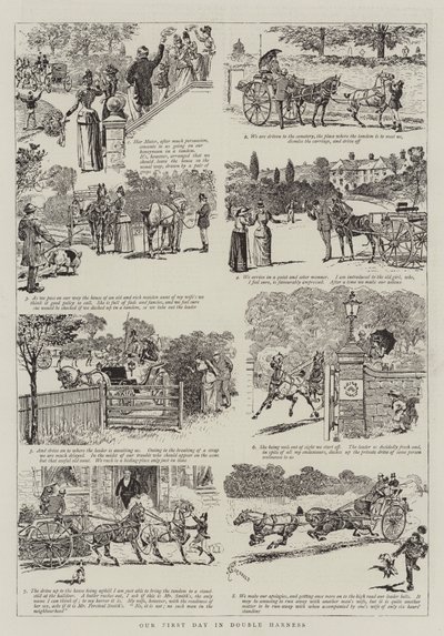 Unser erster Tag im Doppelgeschirr von Alfred Chantrey Corbould