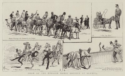 Ausstellung der English Horse Society in Olympia von Alfred Chantrey Corbould