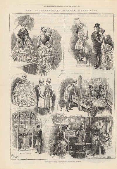 Skizzen antiker Kostüme und des alten Londons von Alfred Chantrey Corbould