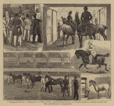 Die Metropolitan-Pferdeshow von Alfred Chantrey Corbould