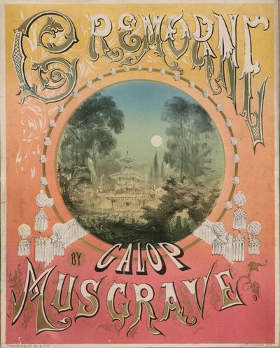 Cremorne Galop von Frank Musgrave, Musikpartitur von Alfred Concanen