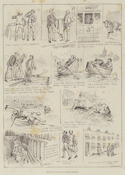 Brown und Jones gehen zur Henley-Regatta von Alfred Courbould