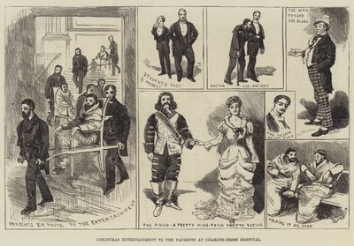 Weihnachtsunterhaltung für die Patienten im Charing-Cross Hospital von Alfred Courbould