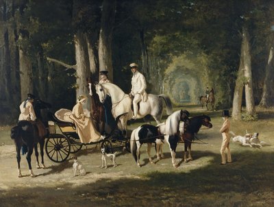 Monsieur und Madame Mosselman und ihre Töchter von Alfred Dedreux