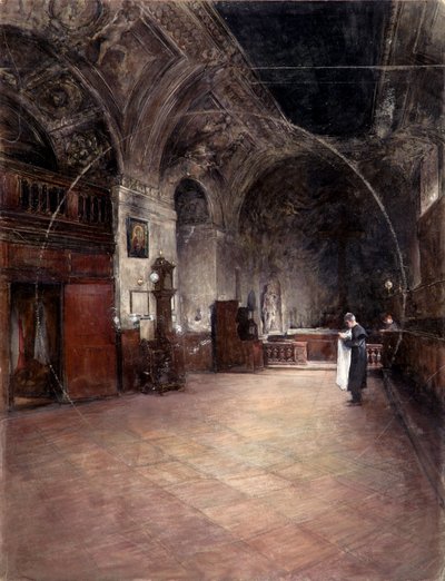 Die Sakristei der Stephanskirche in Wien von Alfred Edler von Pflügl