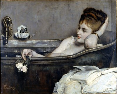 Alfred Stevens: „Das Bad“ 1867. Nationalmuseum von Compiègne von Alfred Emile Stevens