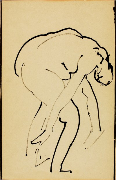 Biegender Akt von Alfred H. Maurer