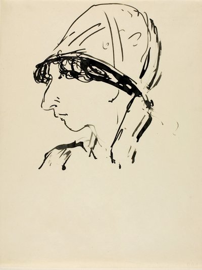 Kopf eines Mädchens von Alfred H. Maurer