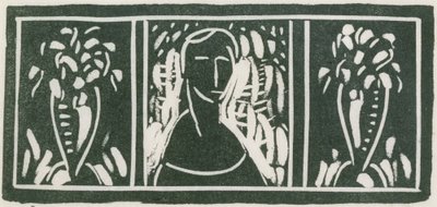 Linolschnitt mit Tribut von Sherwood Anderson von Alfred H. Maurer