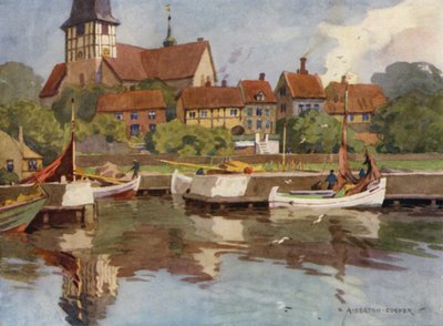Dänemark: Bornholm, Hafen von Rønne von Alfred Heaton Cooper