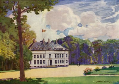 Dänemark: Kopenhagen, Bernstorff-Palast von Alfred Heaton Cooper
