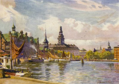 Dänemark: Kopenhagen, Schloss Christiansborg von Alfred Heaton Cooper