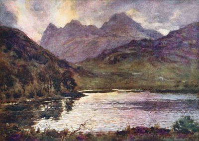 Lake District: Blea Tarn und Langdale Pikes von Alfred Heaton Cooper