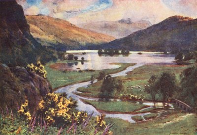Lake District: Sonnenuntergang, Rydal Water von Alfred Heaton Cooper