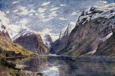 Loenvand und Gletscher, Nordfjord von Alfred Heaton Cooper