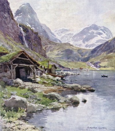Meraak, Geirangerfjord von Alfred Heaton Cooper