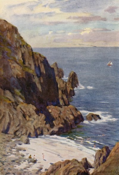 Die Kullen-Felsen, Mölle, am Kattegat von Alfred Heaton Cooper