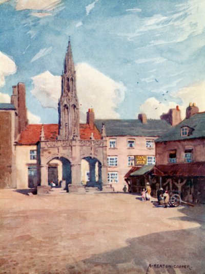 Der Marktkreuz, Shepton Mallet von Alfred Heaton Cooper
