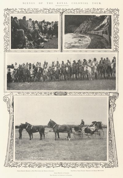 Szenen der königlichen Kolonialtour von Alfred Hugh Fisher