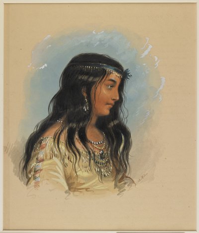 Eine junge Frau vom Flathead-Stamm von Alfred Jacob Miller