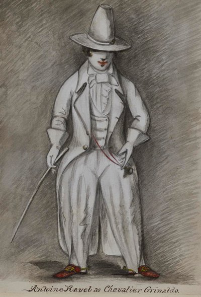 Antoine Ravel als Chevalier Grinaldo von Alfred Jacob Miller